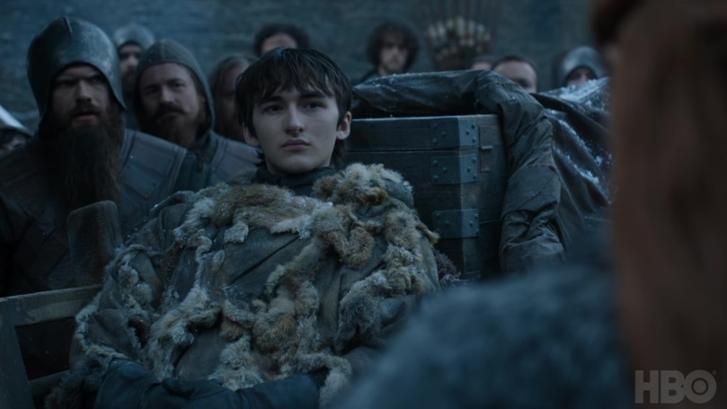 Bran Stark returns to Winterfell, literally moments after Littlefinger explains quantum theory.